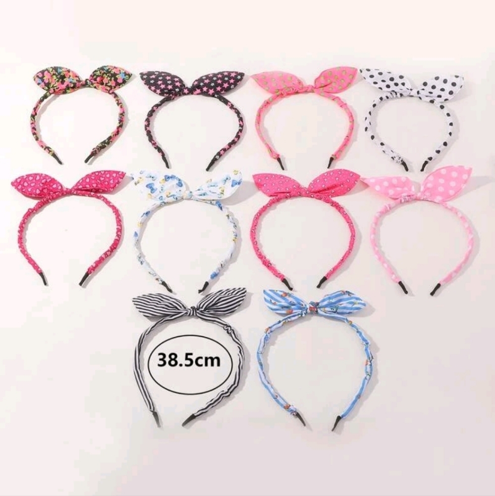 Lot of 10 Girls Bow Headband - Picture 3 of 4